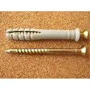 Plastic wall anchors with screws